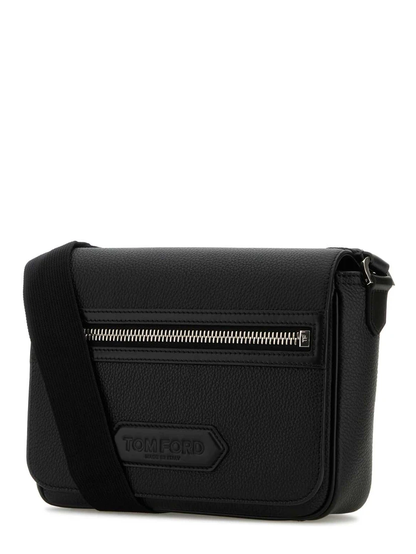 SOFT GRAIN LEATHER TRAVELLER MESSENGER WITH FLAP
