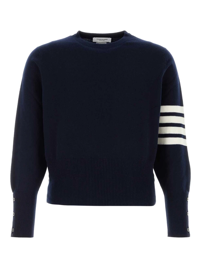 CLASSIC CREWNECK SHORT PULLOVER W/ WHITE 4 BAR STR