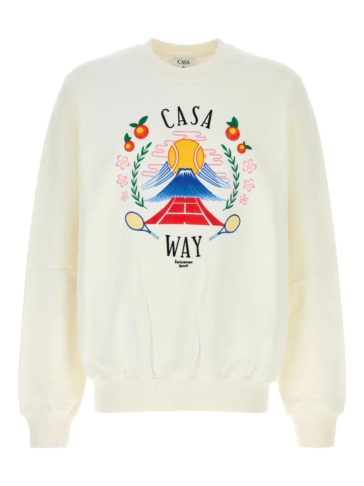 CASA WAY MOUNTAIN EMBROIDERED SWEATSHIRT