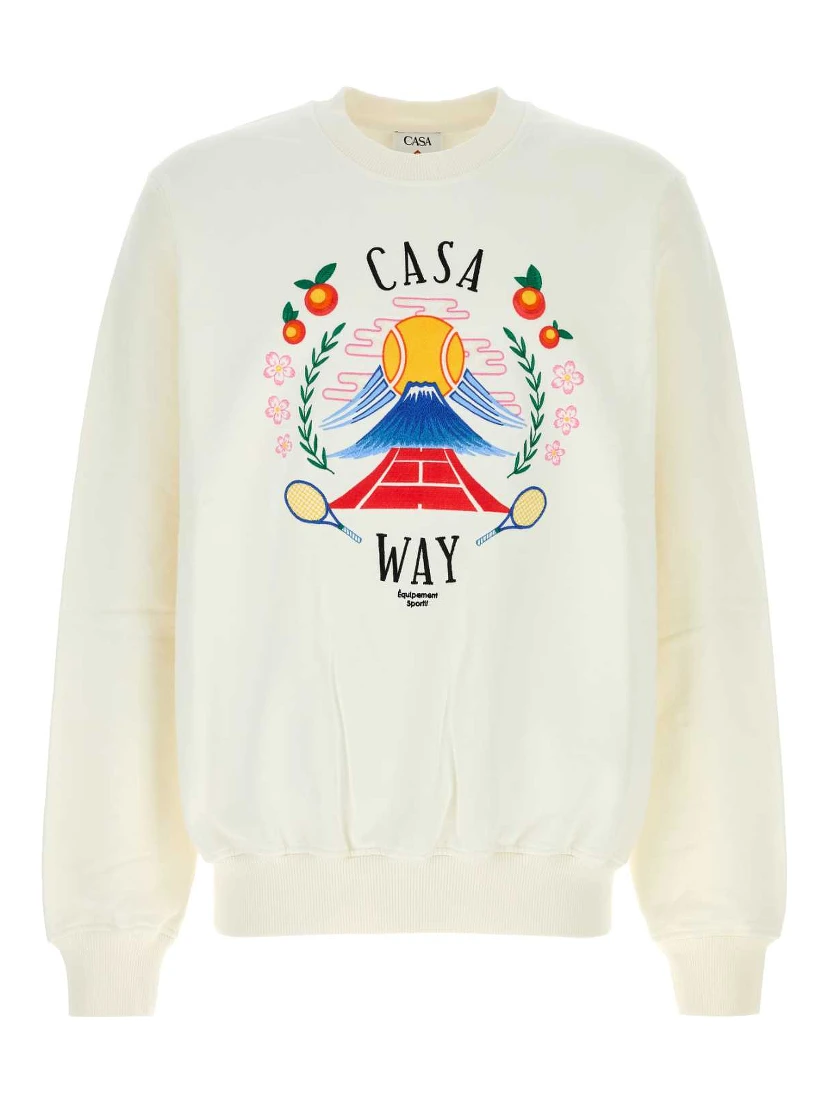 CASA WAY MOUNTAIN EMBROIDERED SWEATSHIRT