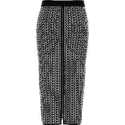MK JACQUARD MIDI SKIRT