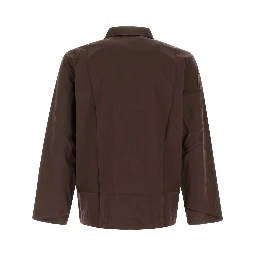 Poplin, Pyjamas Shirt - Coffee