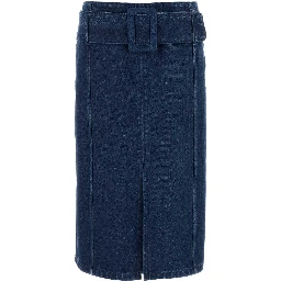 BELTED MIDI SKIRT