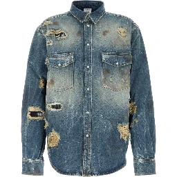 TRASHED DENIM SHIRT