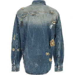 TRASHED DENIM SHIRT