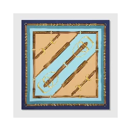 "Heritage" scarf in silk