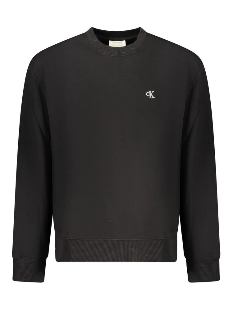 Black Cotton Men's Sweatshirt