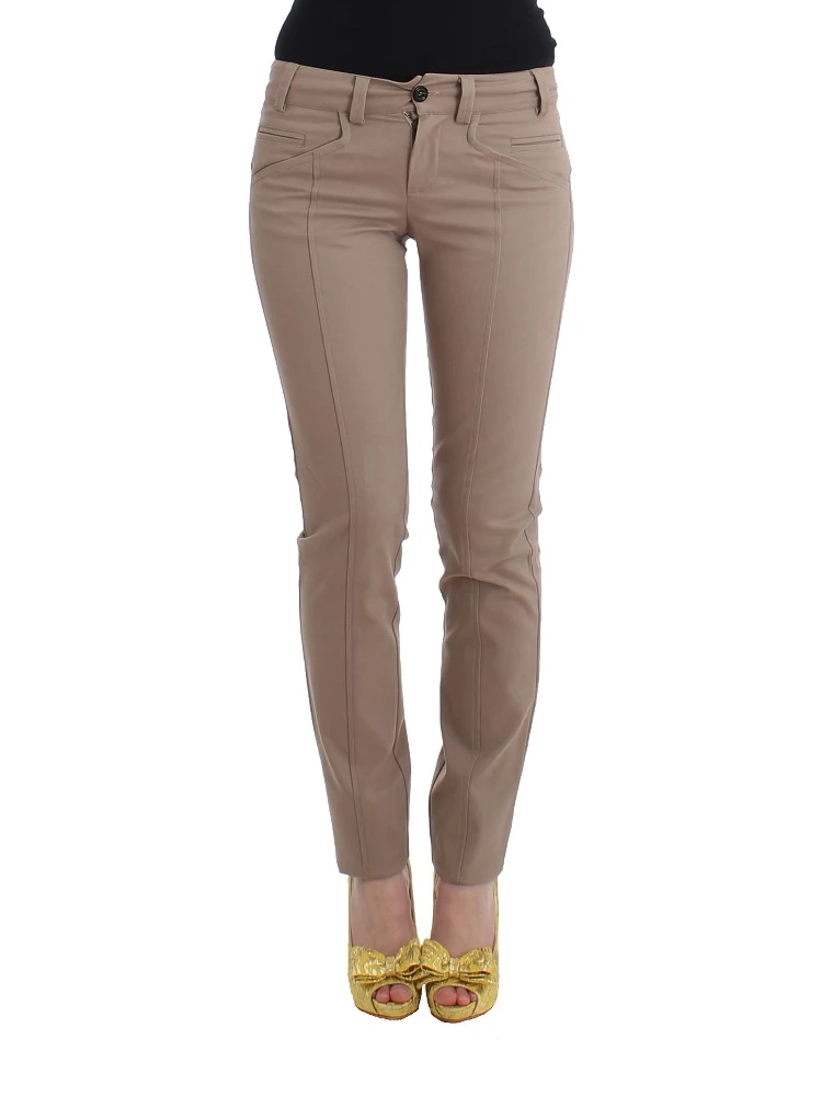 Beige Dress Skinny Slim Straight Chinos Pants alternative