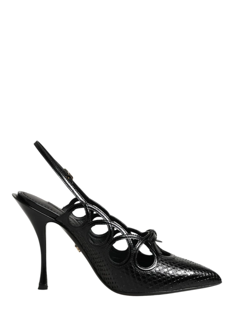 Leather High Heels Slingback Shoes alternative