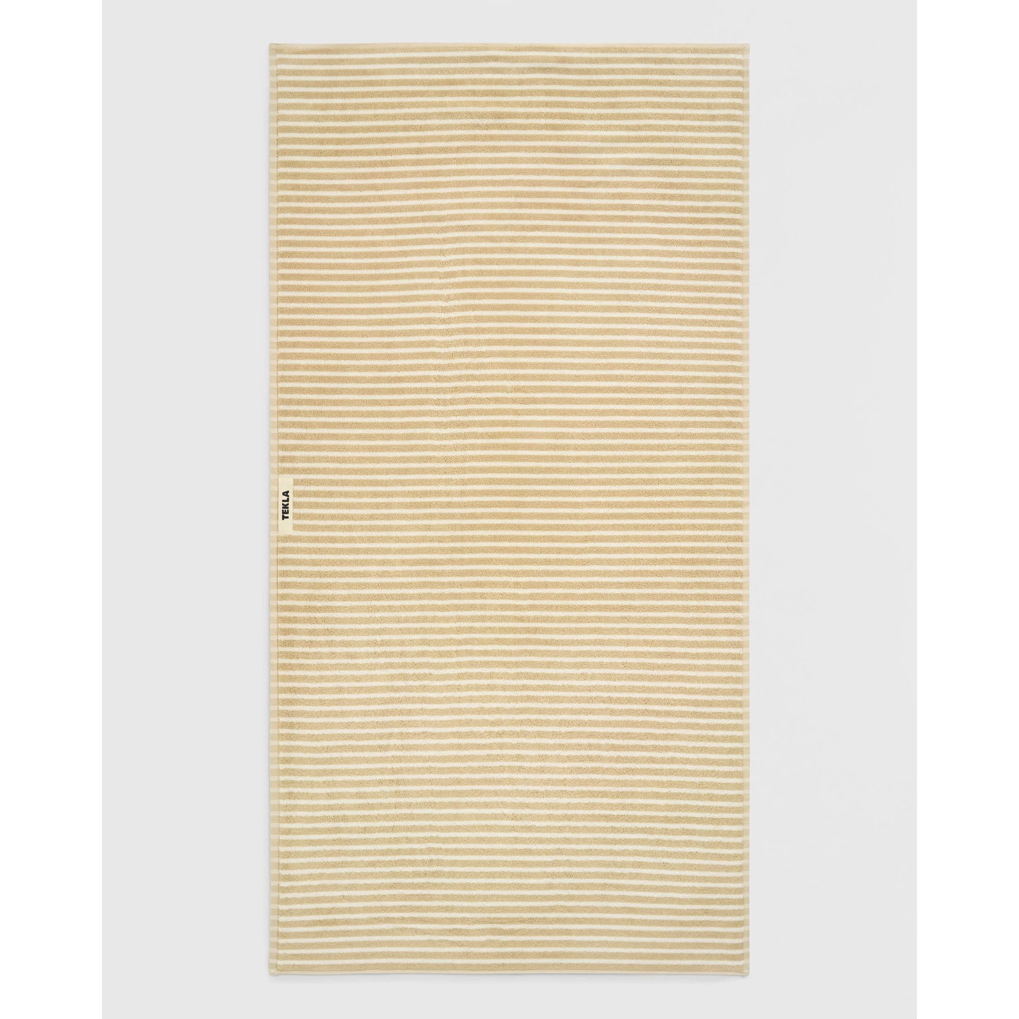 Striped organic cotton towel (30cmx30cm)