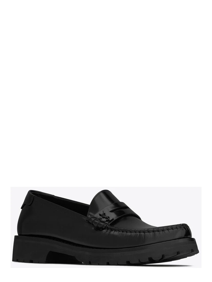 Polished leather loafers