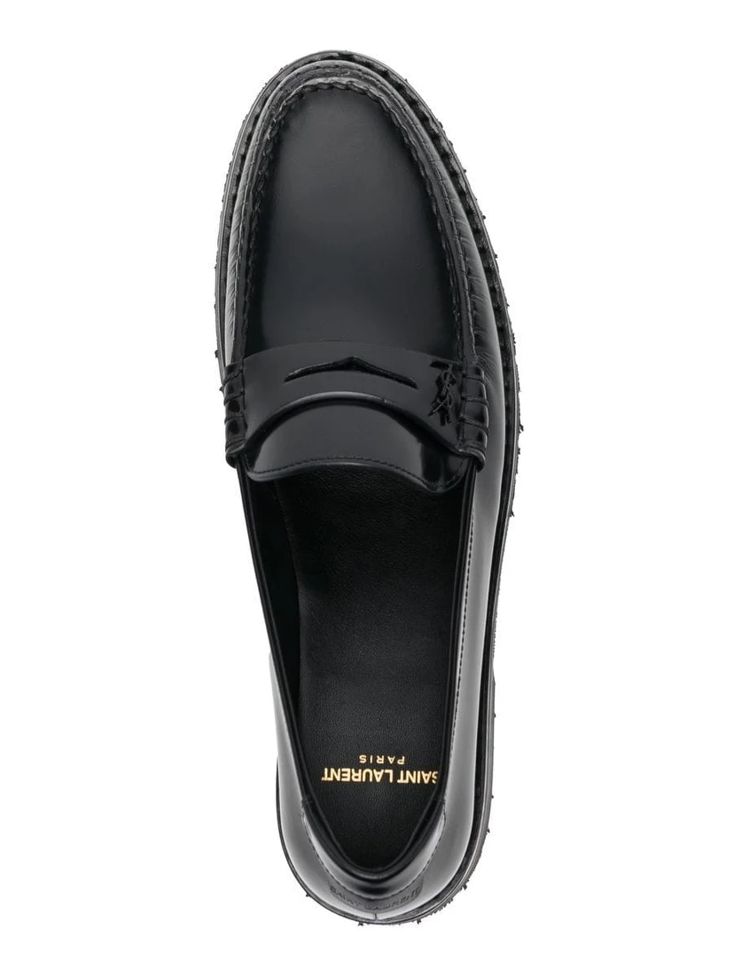 Polished leather loafers