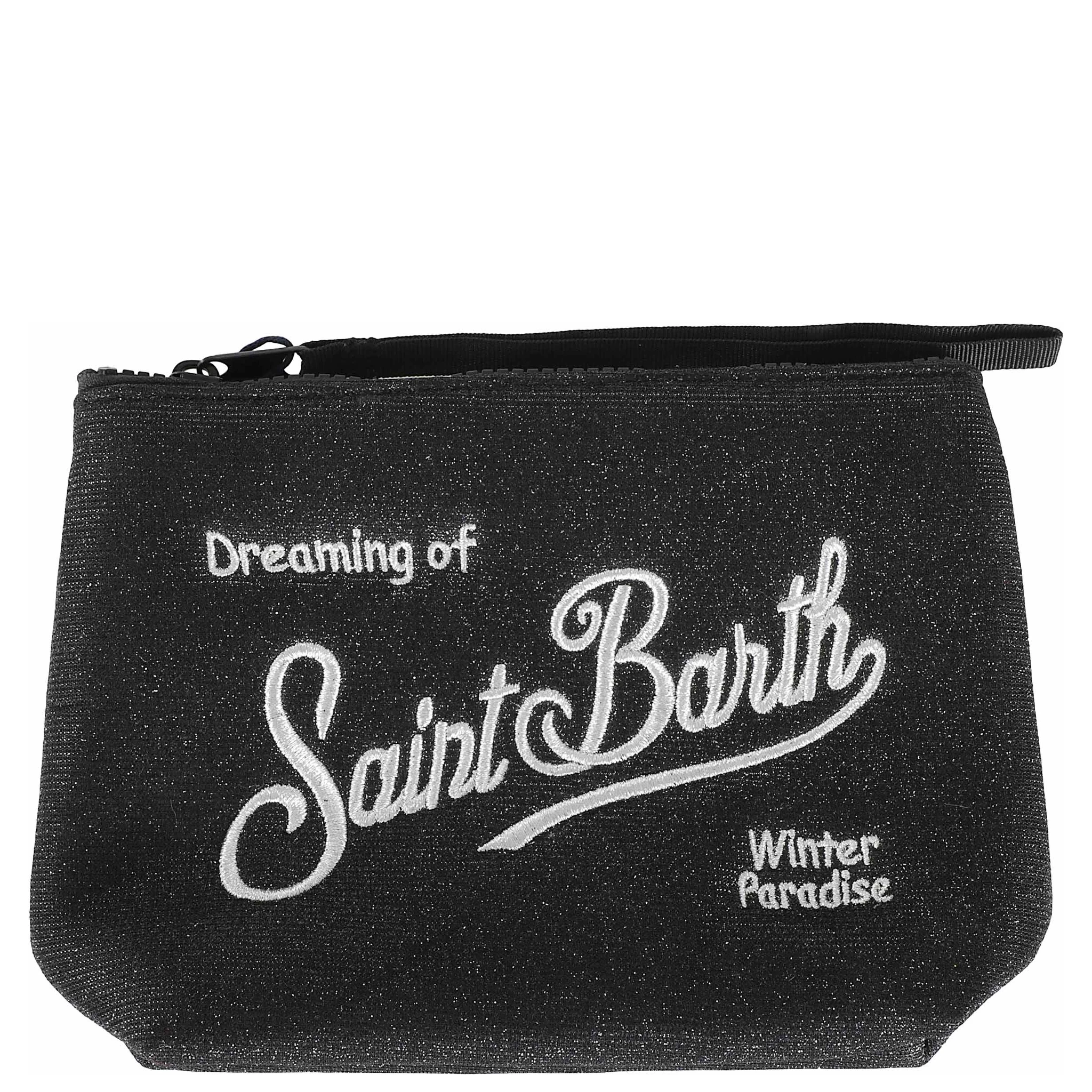 Ribbed velvet beanie pouch