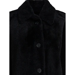 Long reversible leather coat