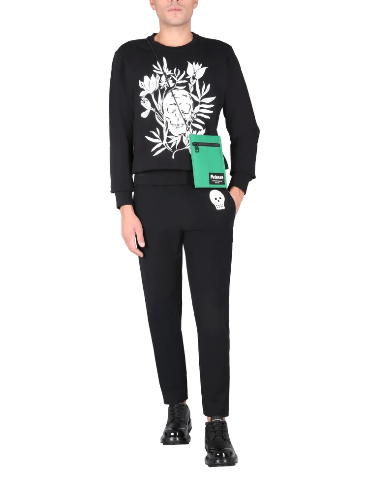 JOGGING PANTS WITH EMBROIDERED SKULL alternative