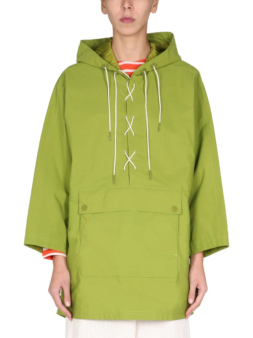 BARBOUR BY ALEXACHUNG "TONAL PIP" PARKA