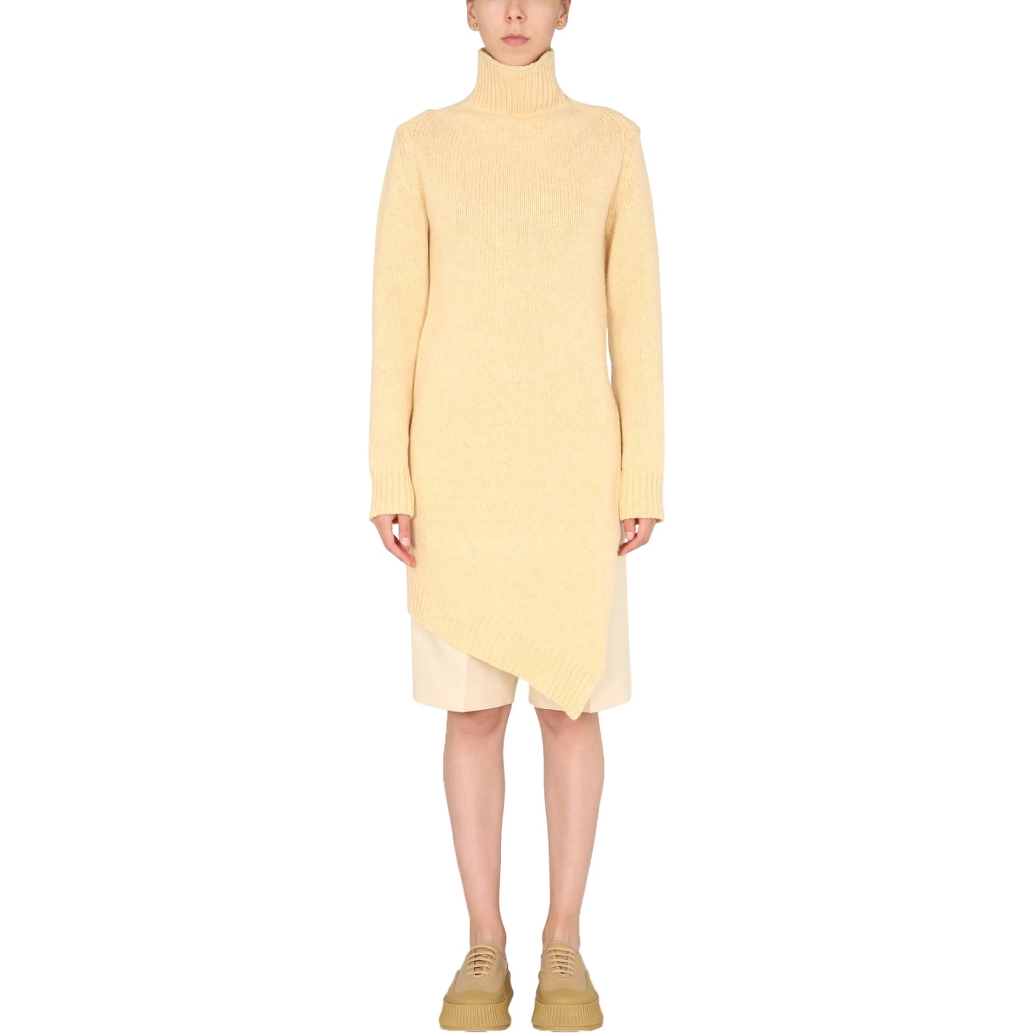 LONG ASYMMETRIC SWEATER