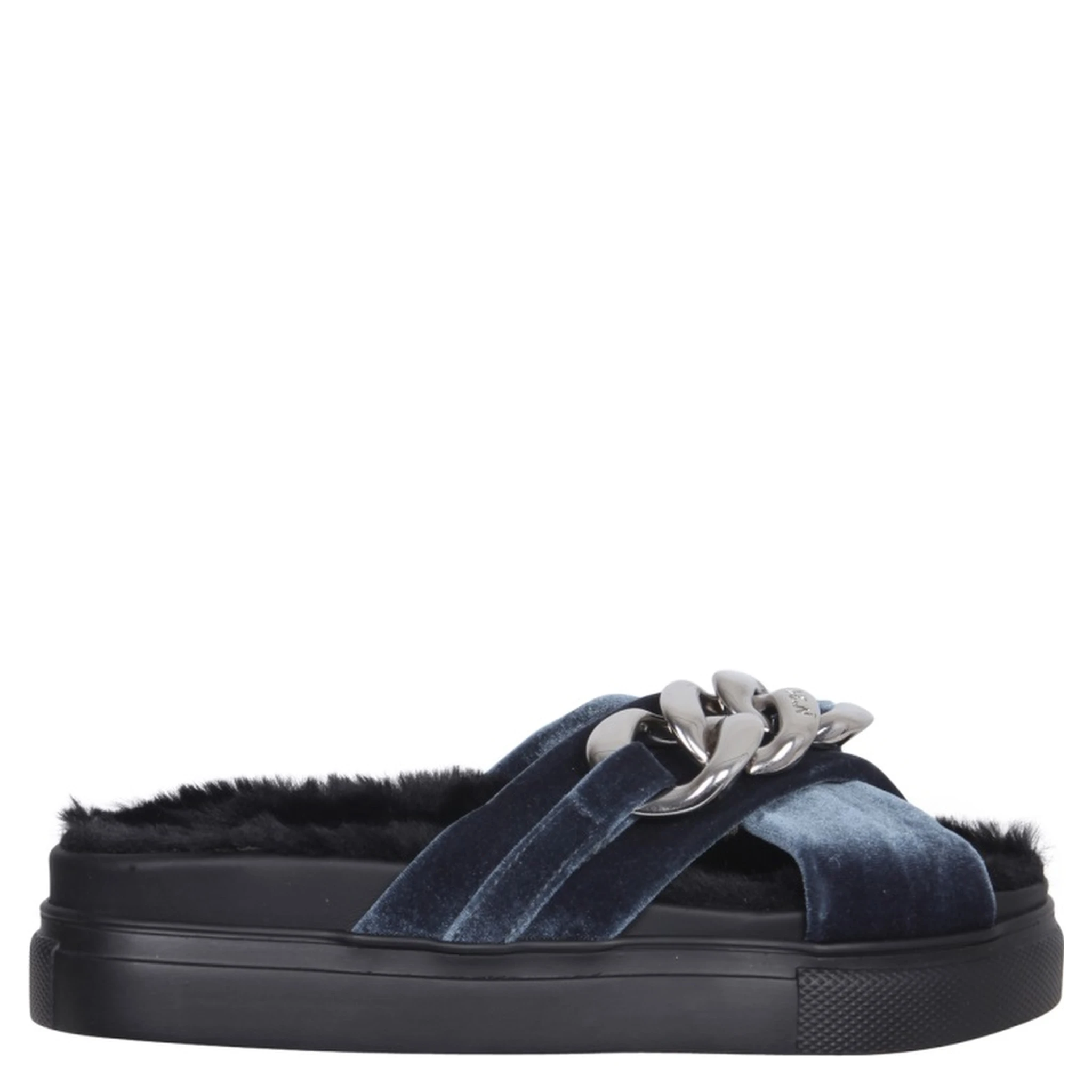 SANDALS WITH OVERSIZED CHAIN