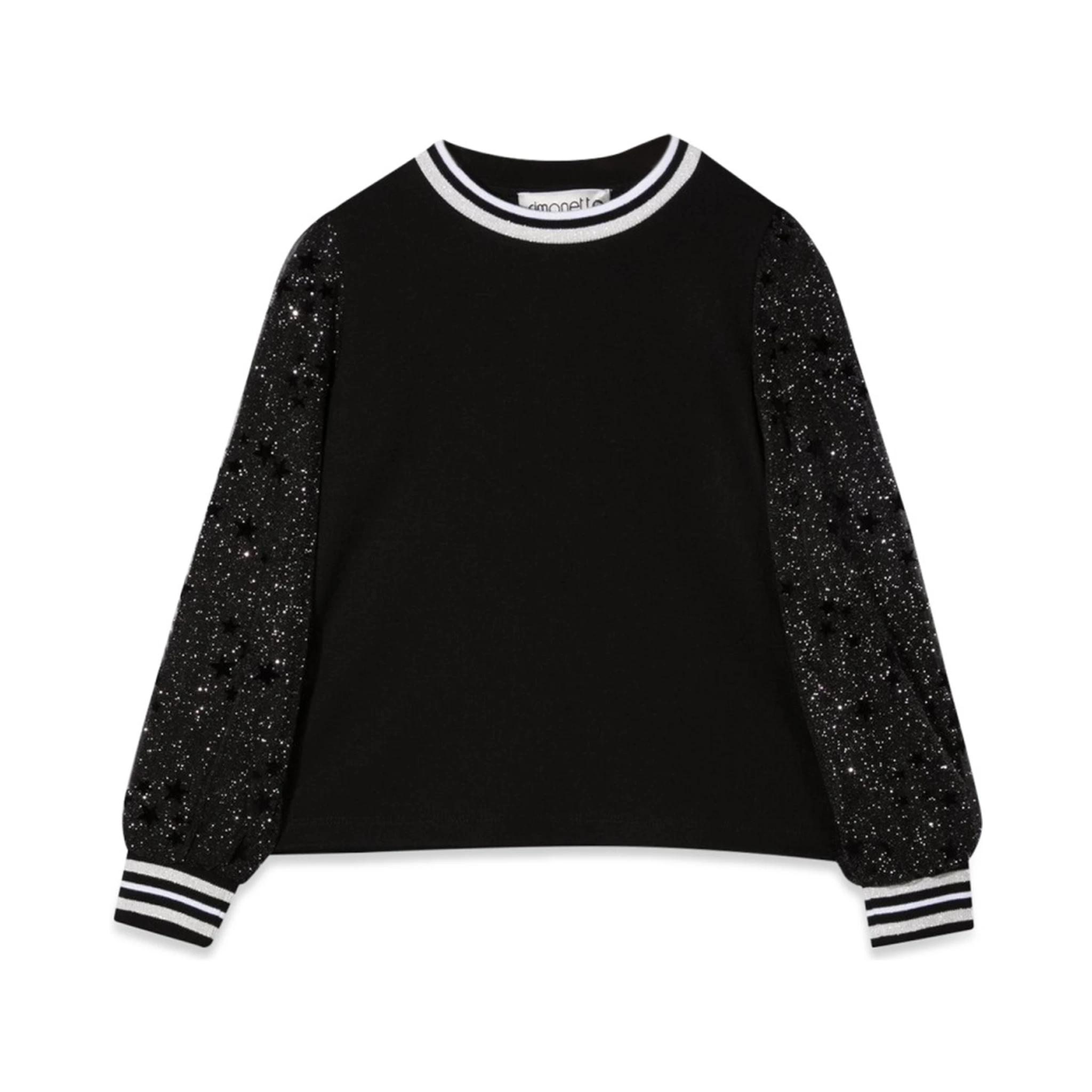 MAGLIA CON MANICHE IN TULLE