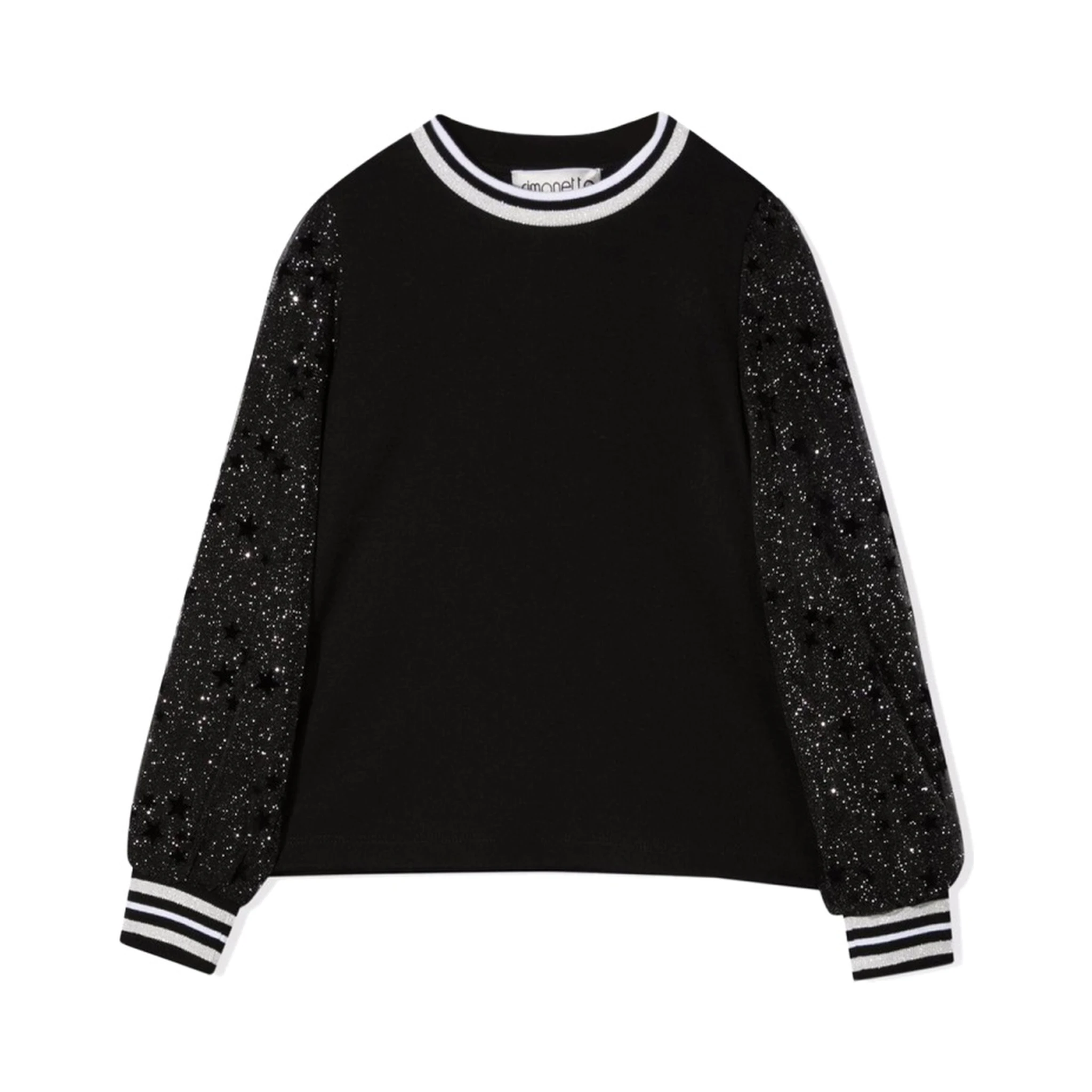 MAGLIA CON MANICHE IN TULLE