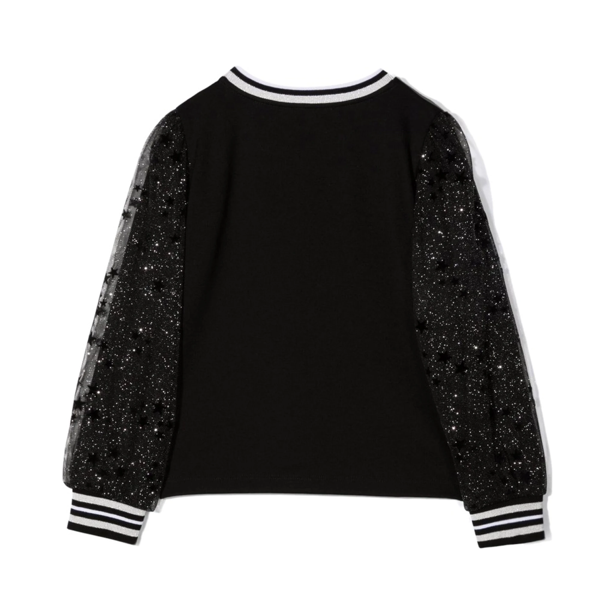 MAGLIA CON MANICHE IN TULLE