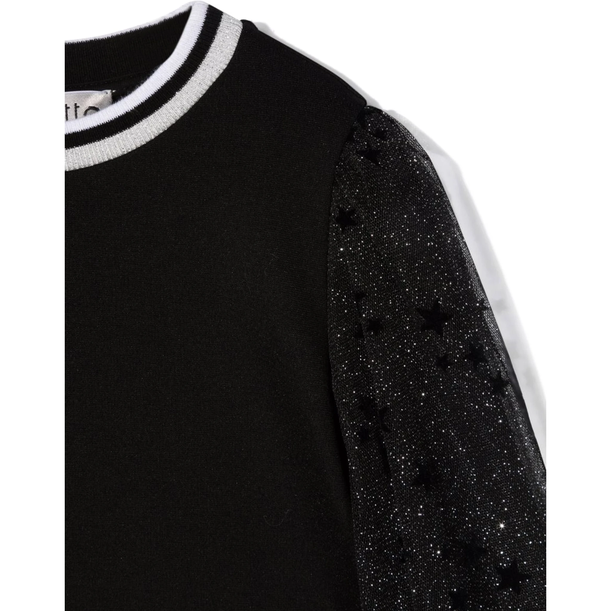 MAGLIA CON MANICHE IN TULLE