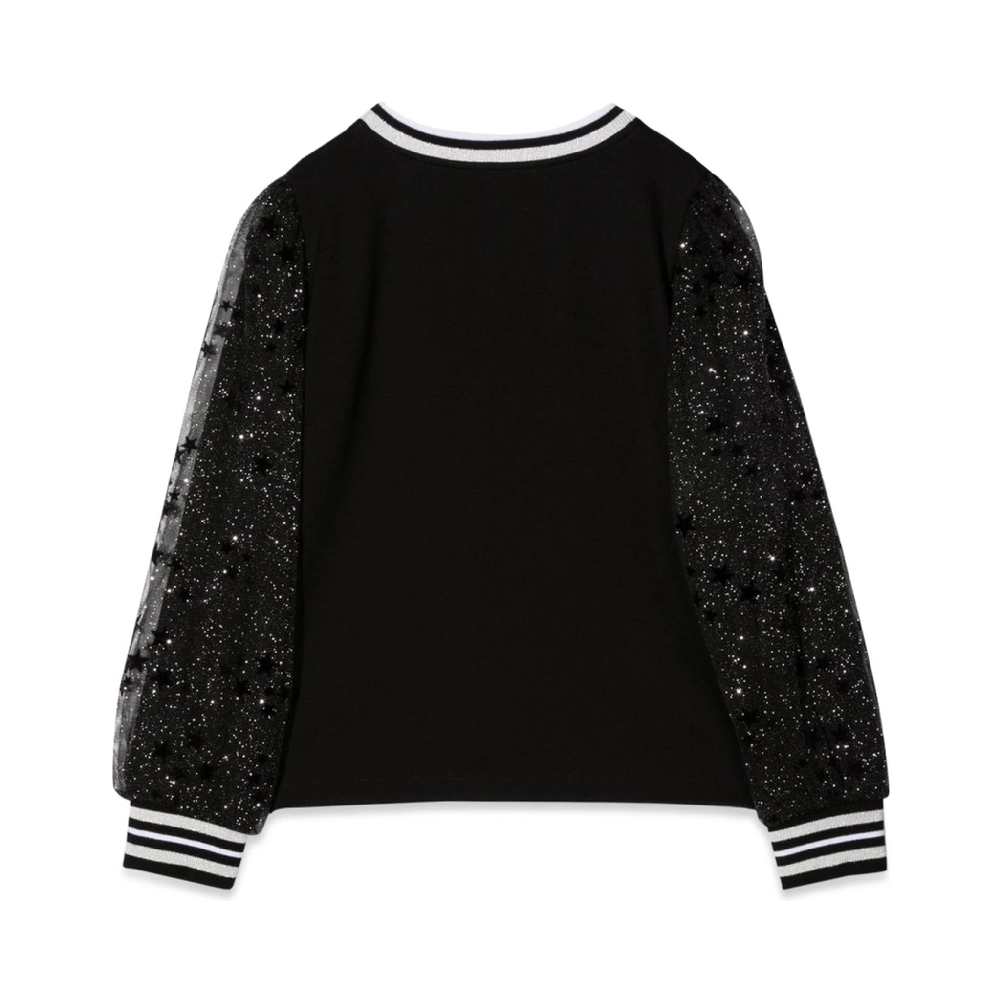 MAGLIA CON MANICHE IN TULLE