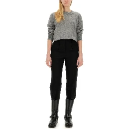 CASHMERE SWEATER WITH KILT PIN