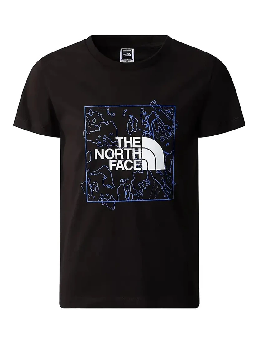 y new s/s graphic tee blue moss/lemon yellow