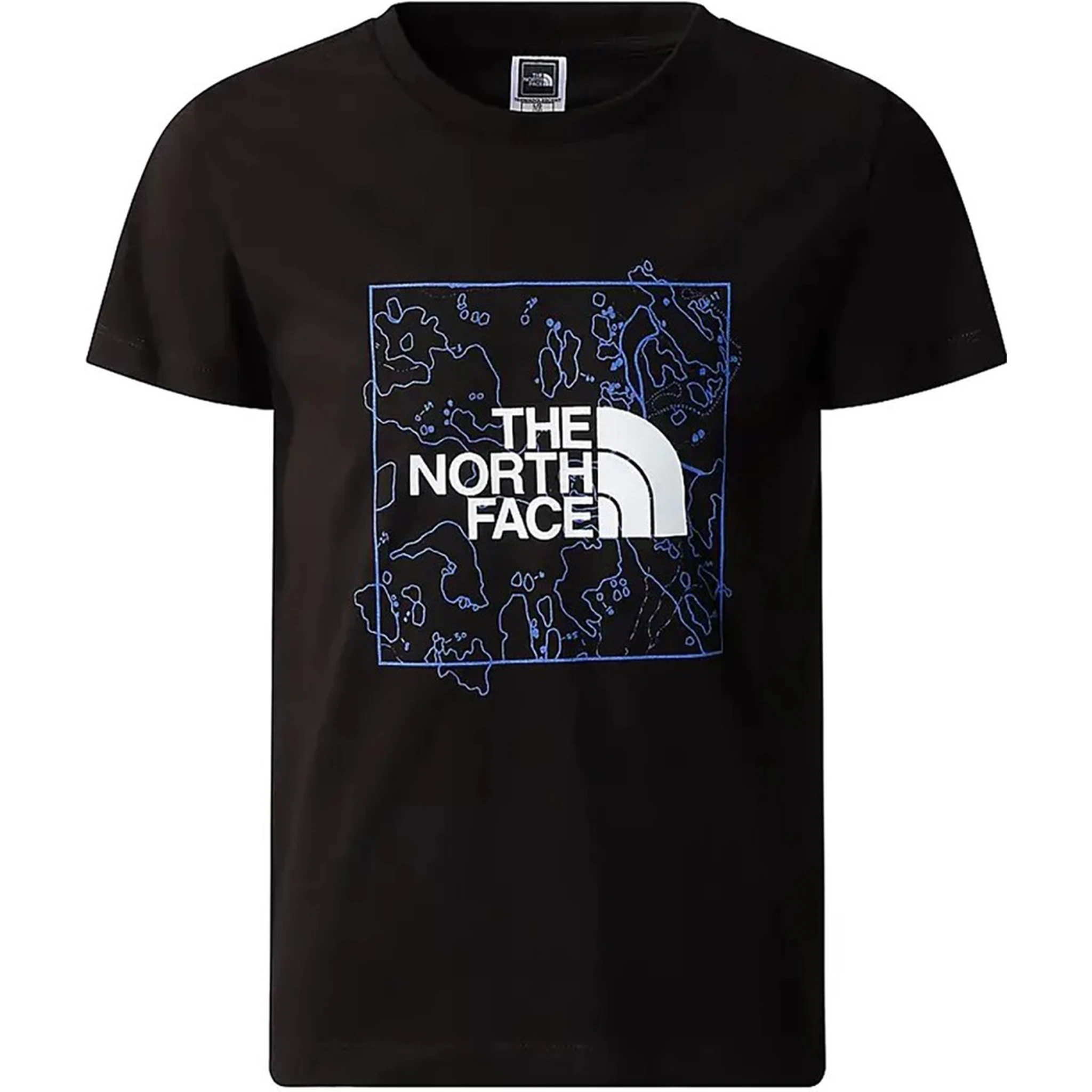 y new s/s graphic tee blue moss/lemon yellow