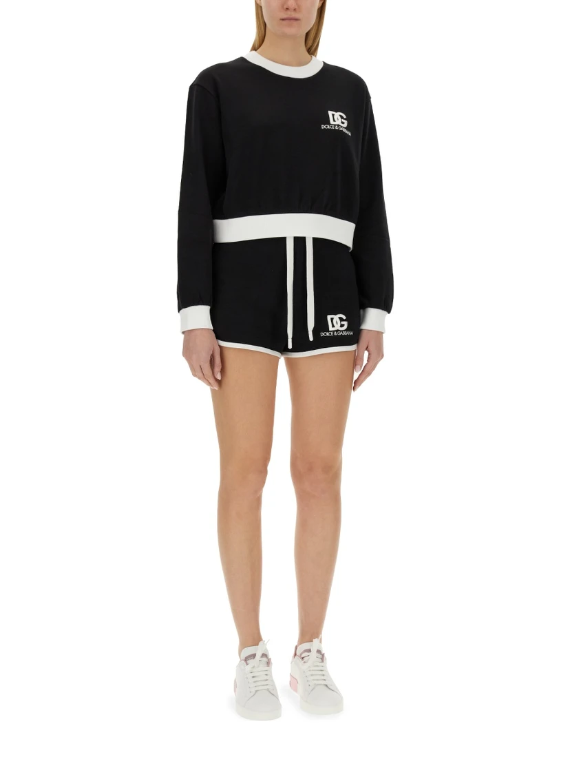 SHORTS WITH LOGO EMBROIDERY