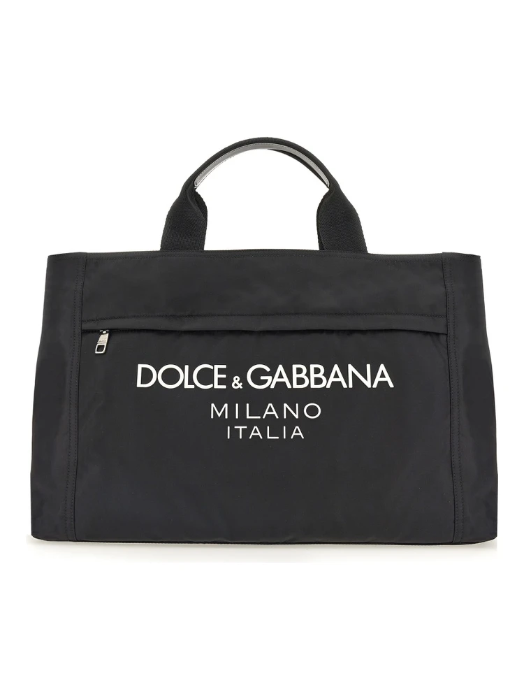 BORSONE IN NYLON CON LOGO