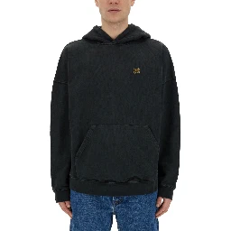 "BURNING MONOGRAM" PRINT SWEATSHIRT