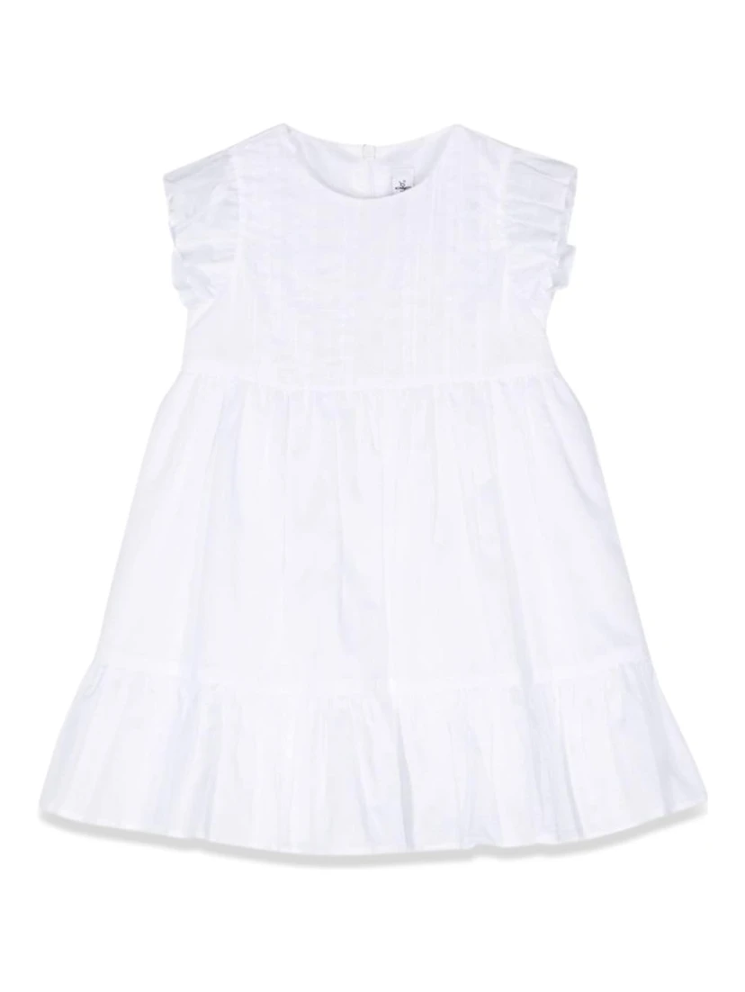 WHITE M/SHORT DRESS