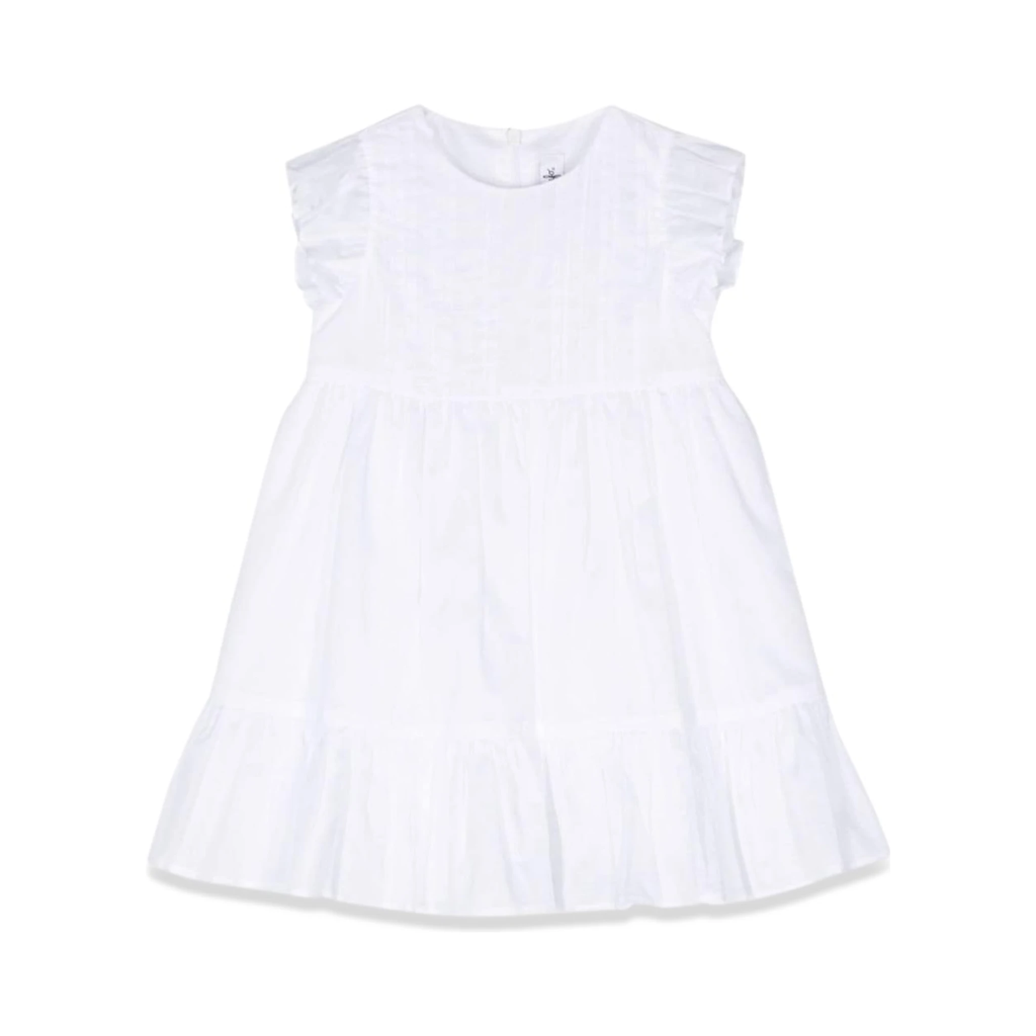 WHITE M/SHORT DRESS