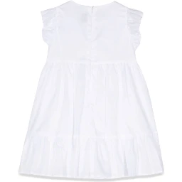 WHITE M/SHORT DRESS