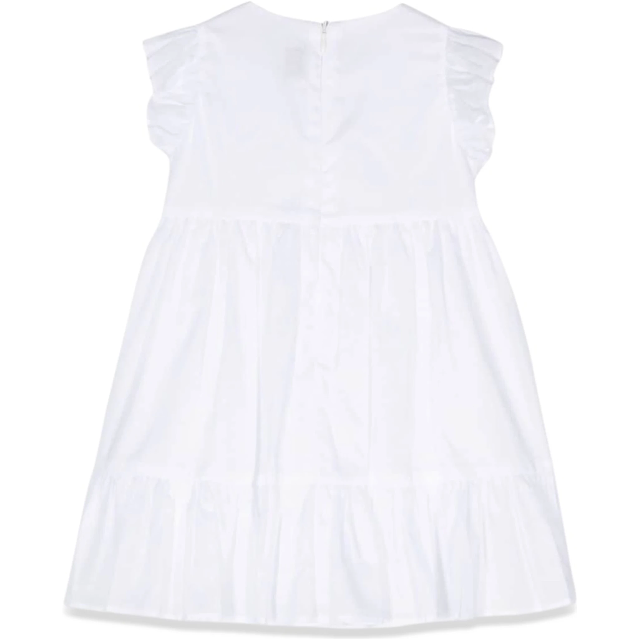 WHITE M/SHORT DRESS