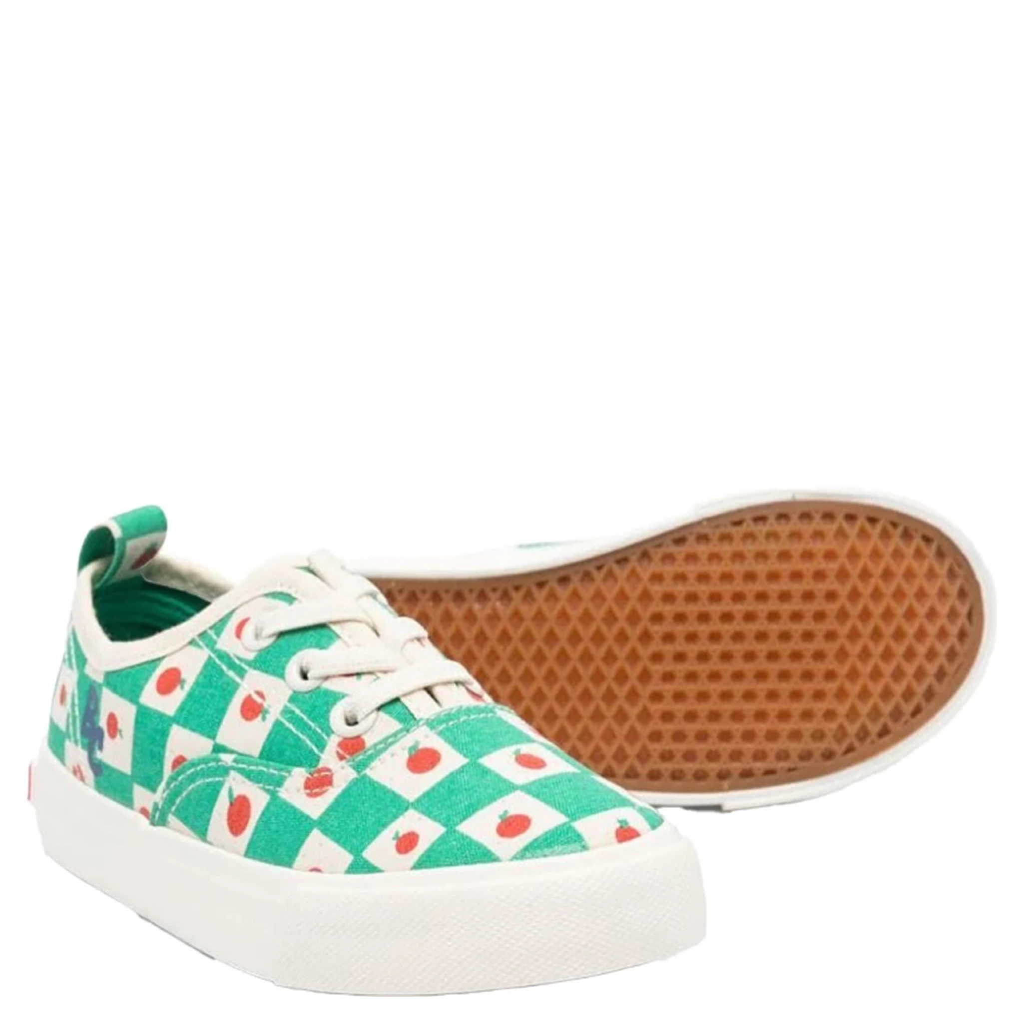 tomato all over laces trainers