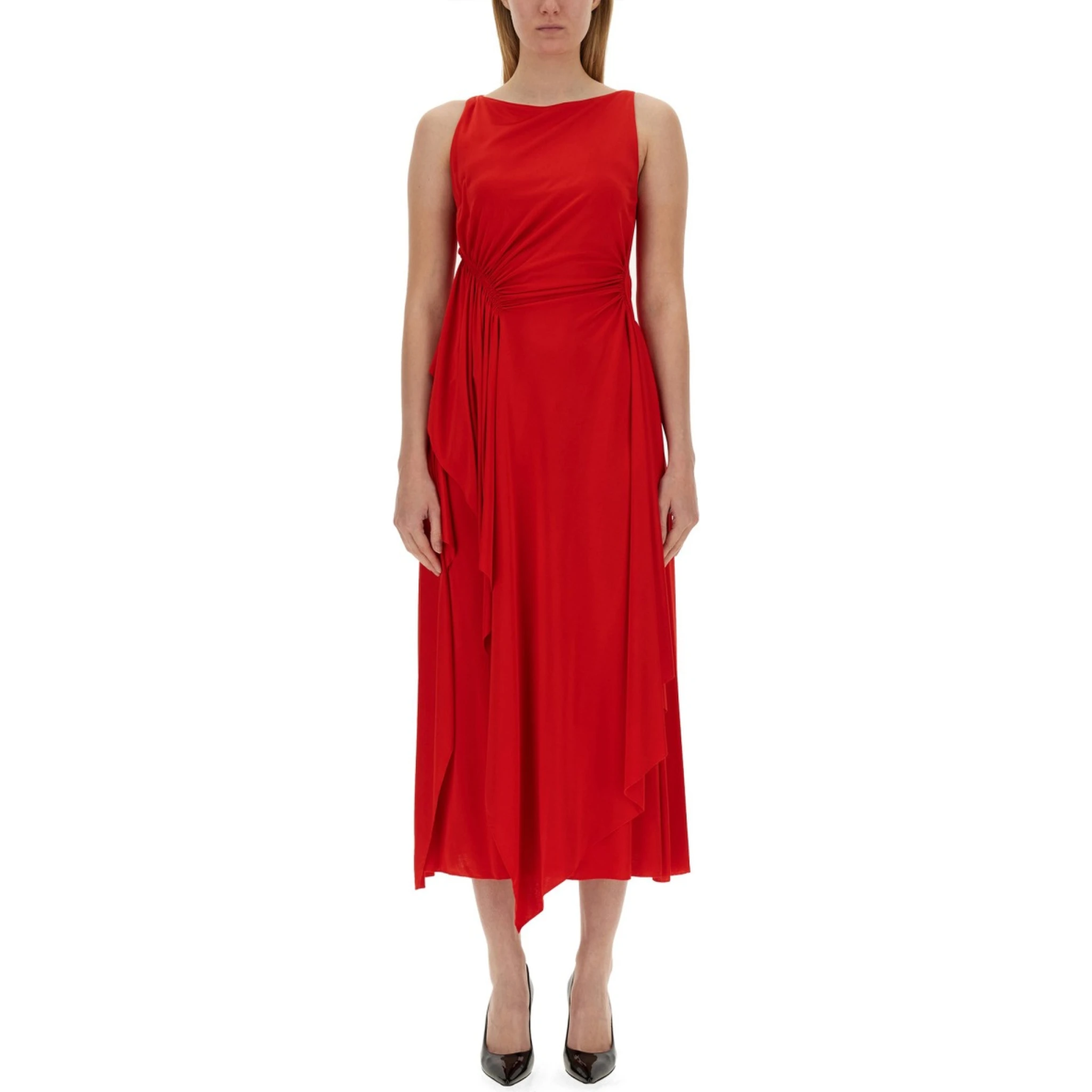 DRESS WITH DRAPE