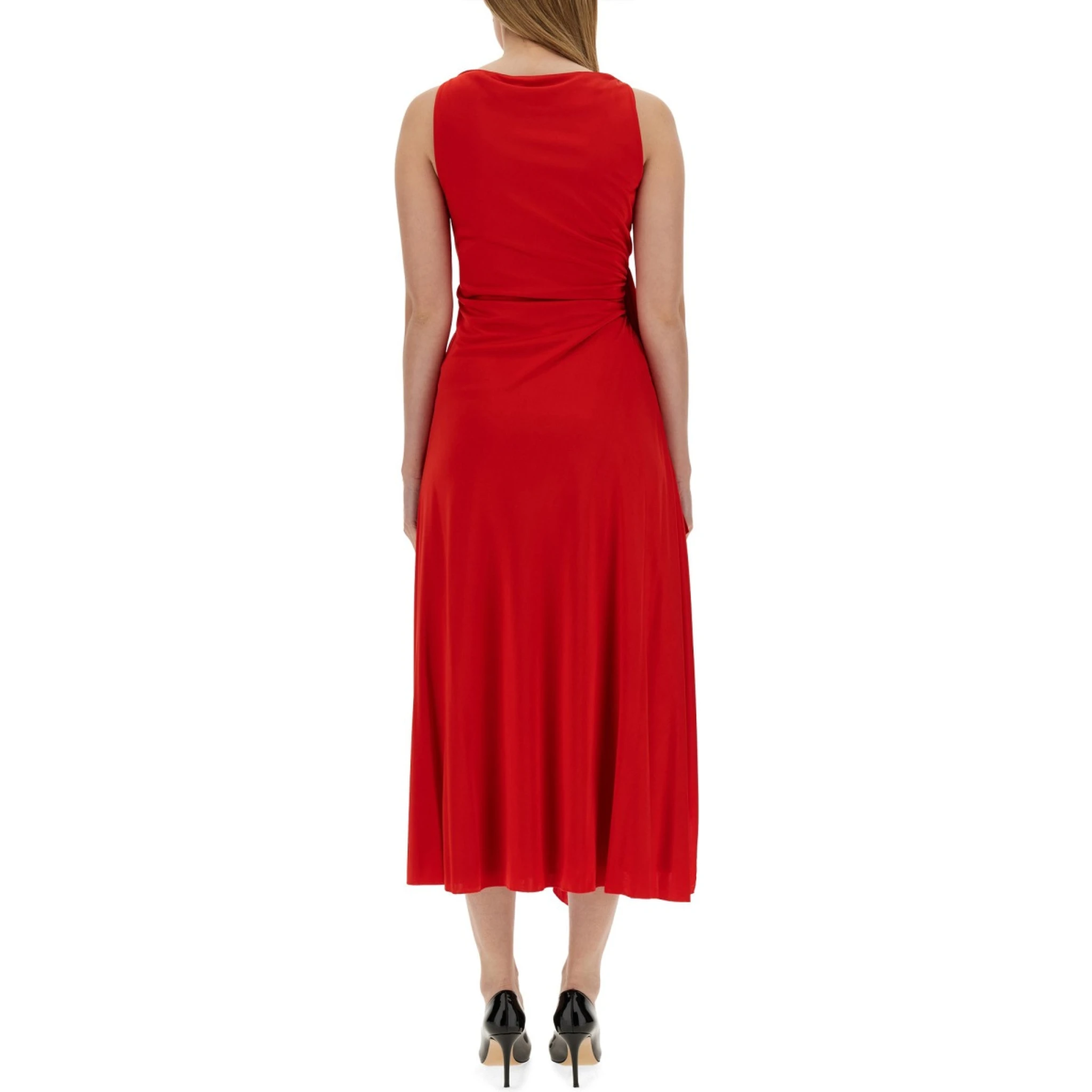 DRESS WITH DRAPE