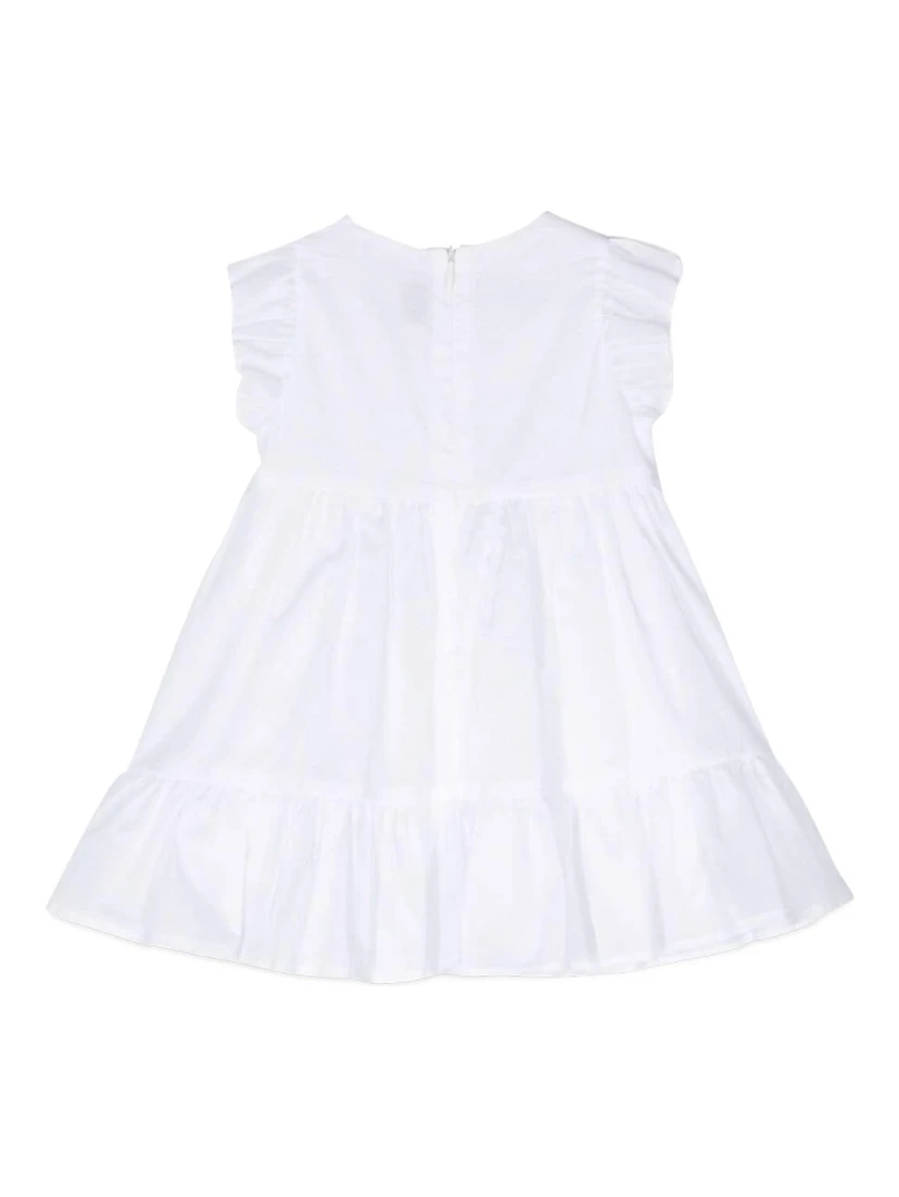 WHITE M/SHORT DRESS