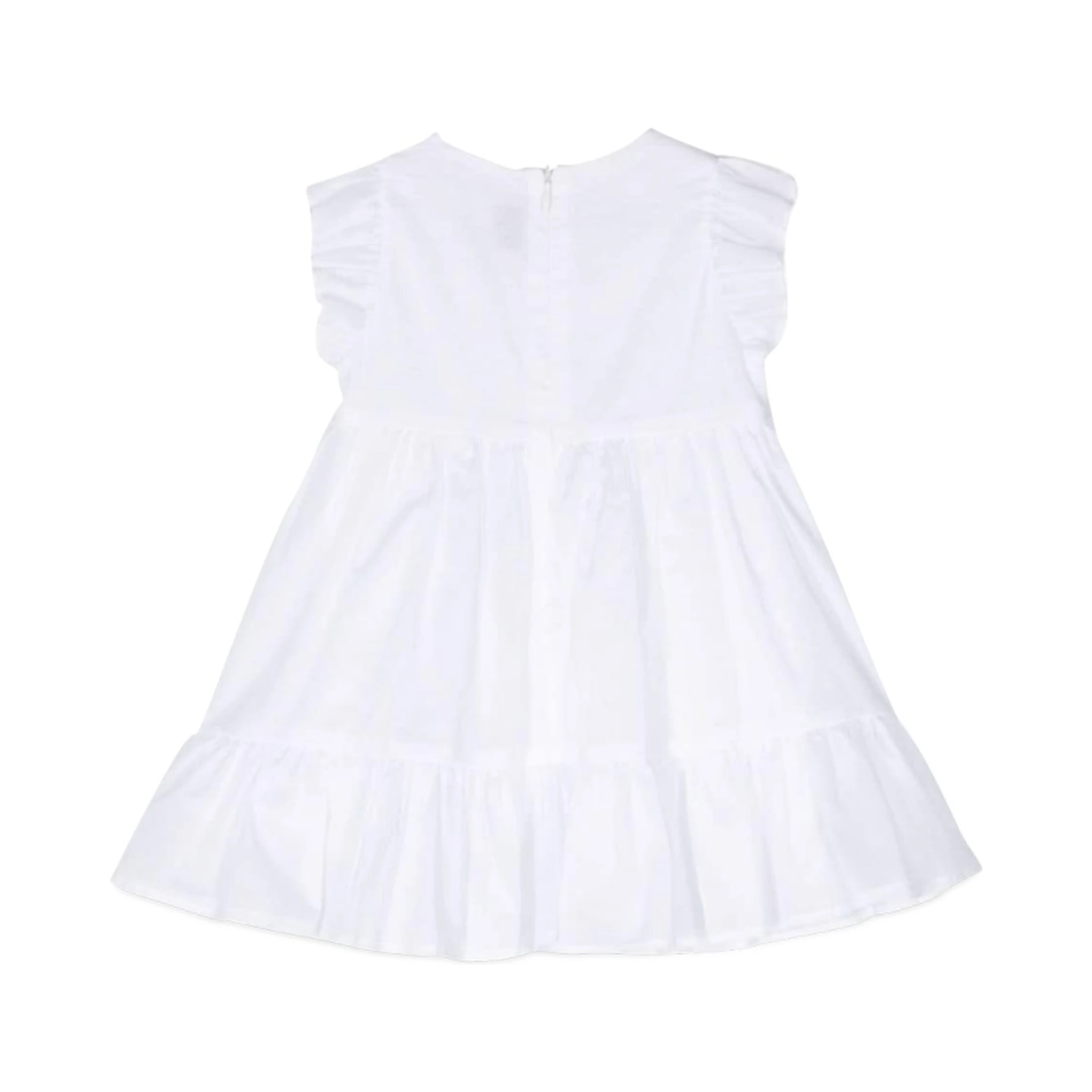 WHITE M/SHORT DRESS