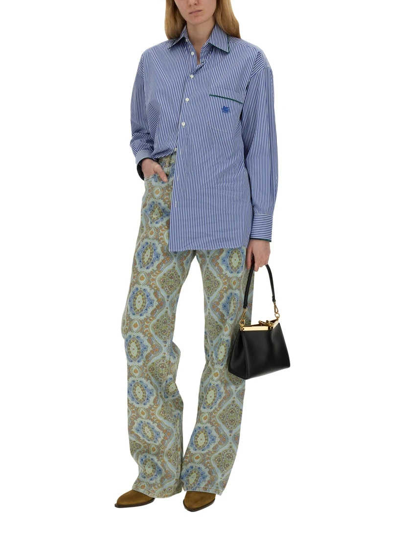 JEANS CON STAMPA PAISLEY