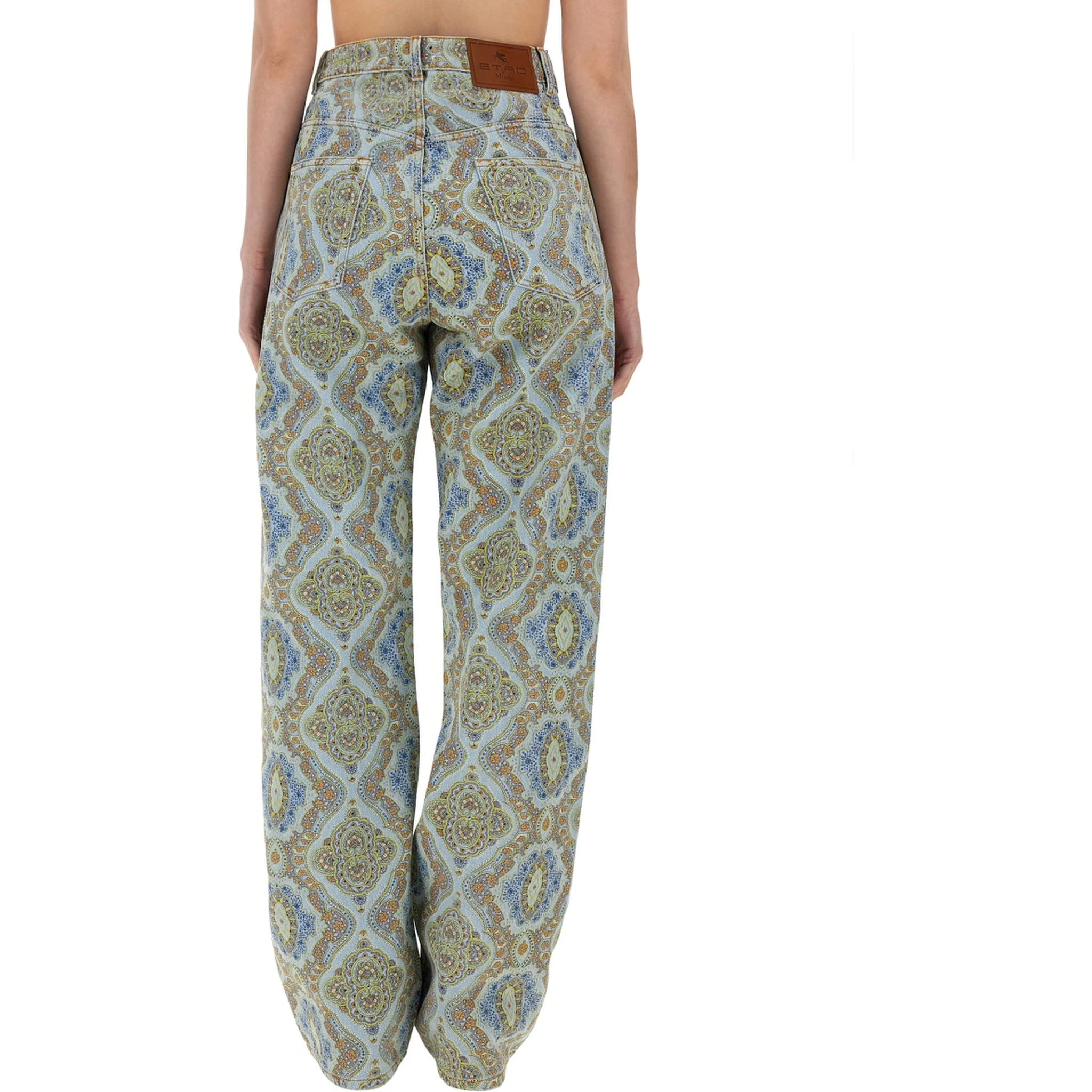 JEANS CON STAMPA PAISLEY