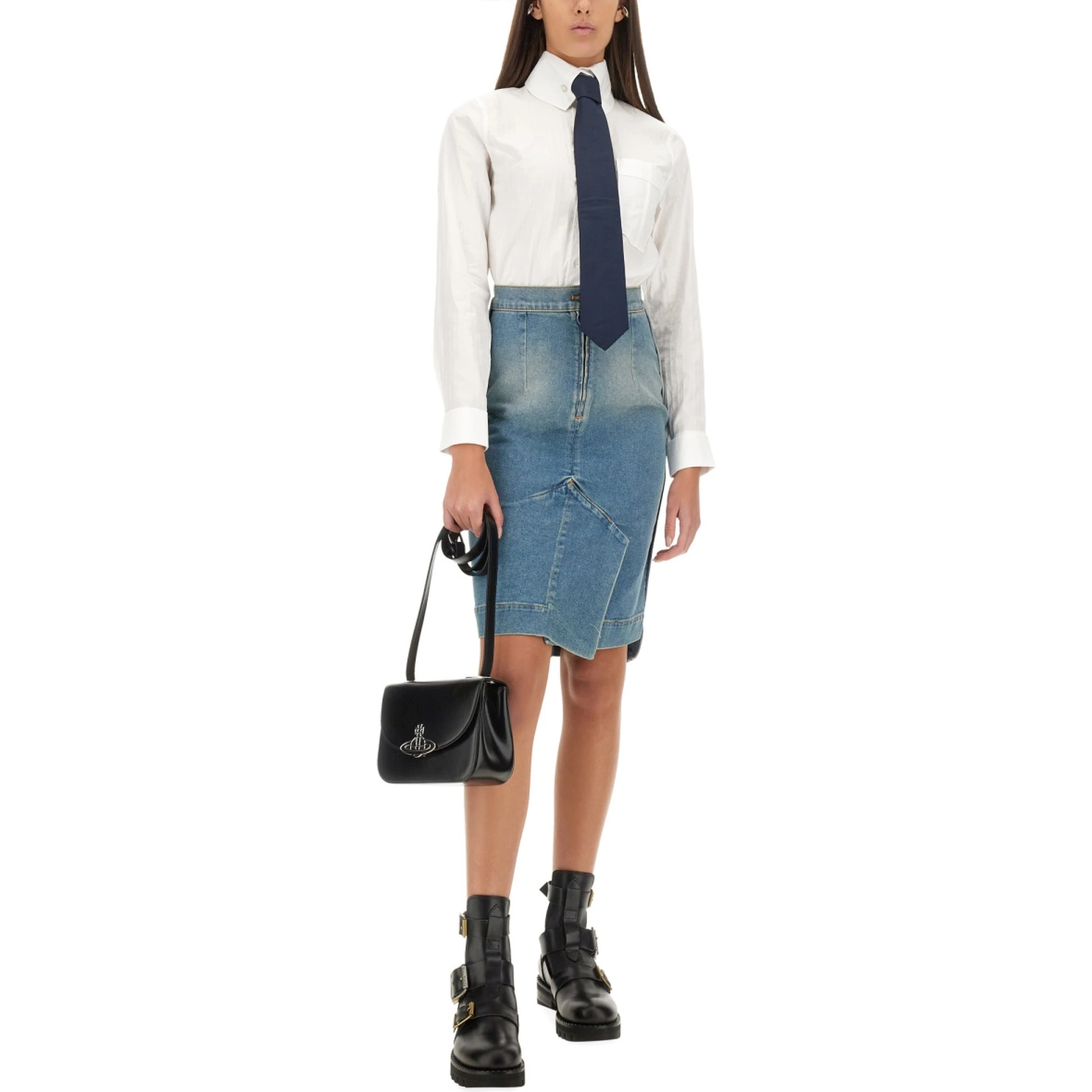 DENIM MIDI SKIRT