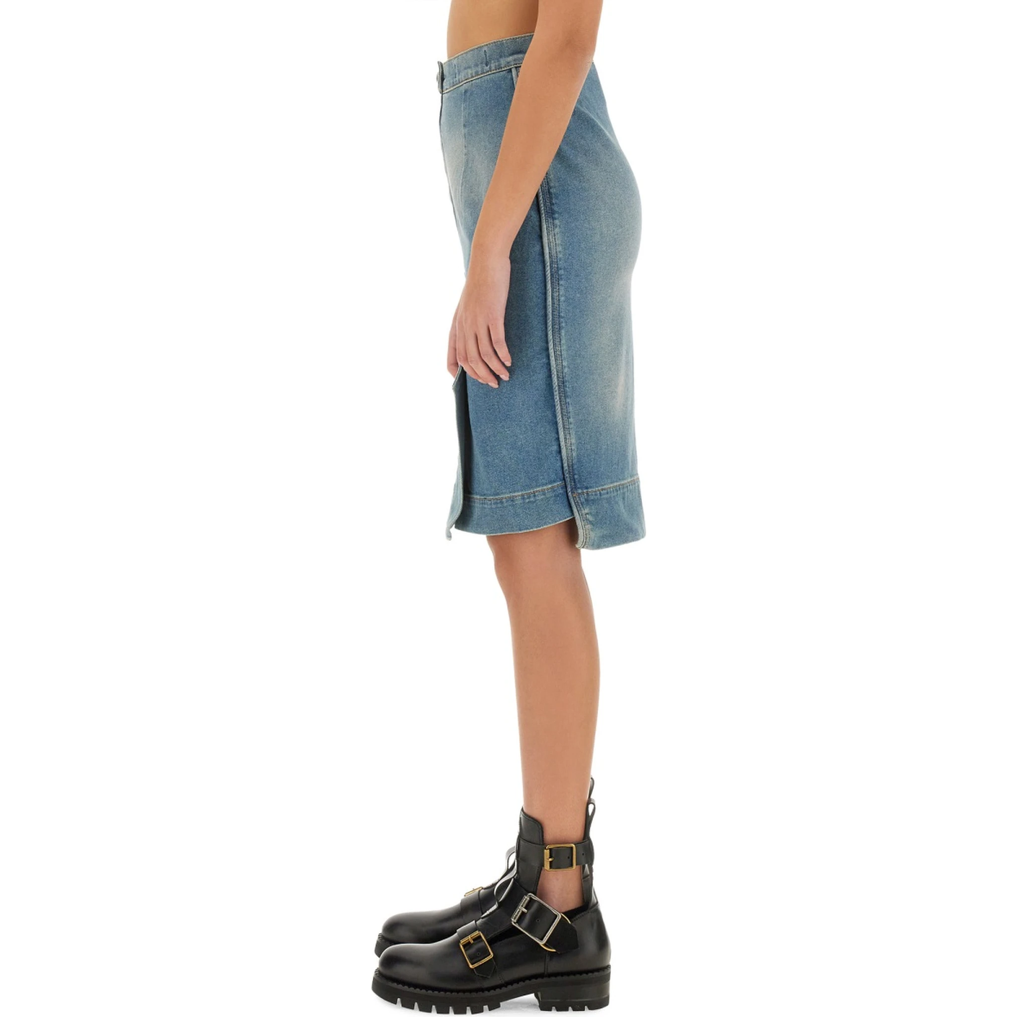 DENIM MIDI SKIRT