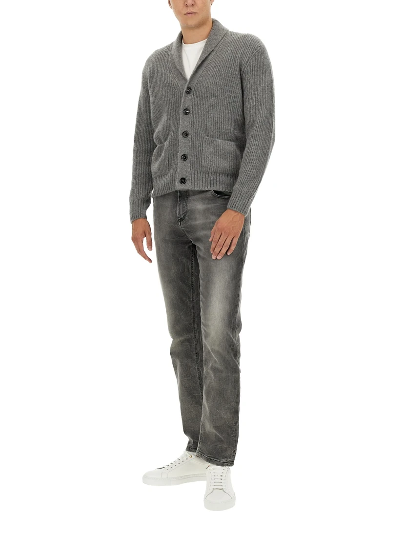 CASHMERE AND SILK CARDIGAN
