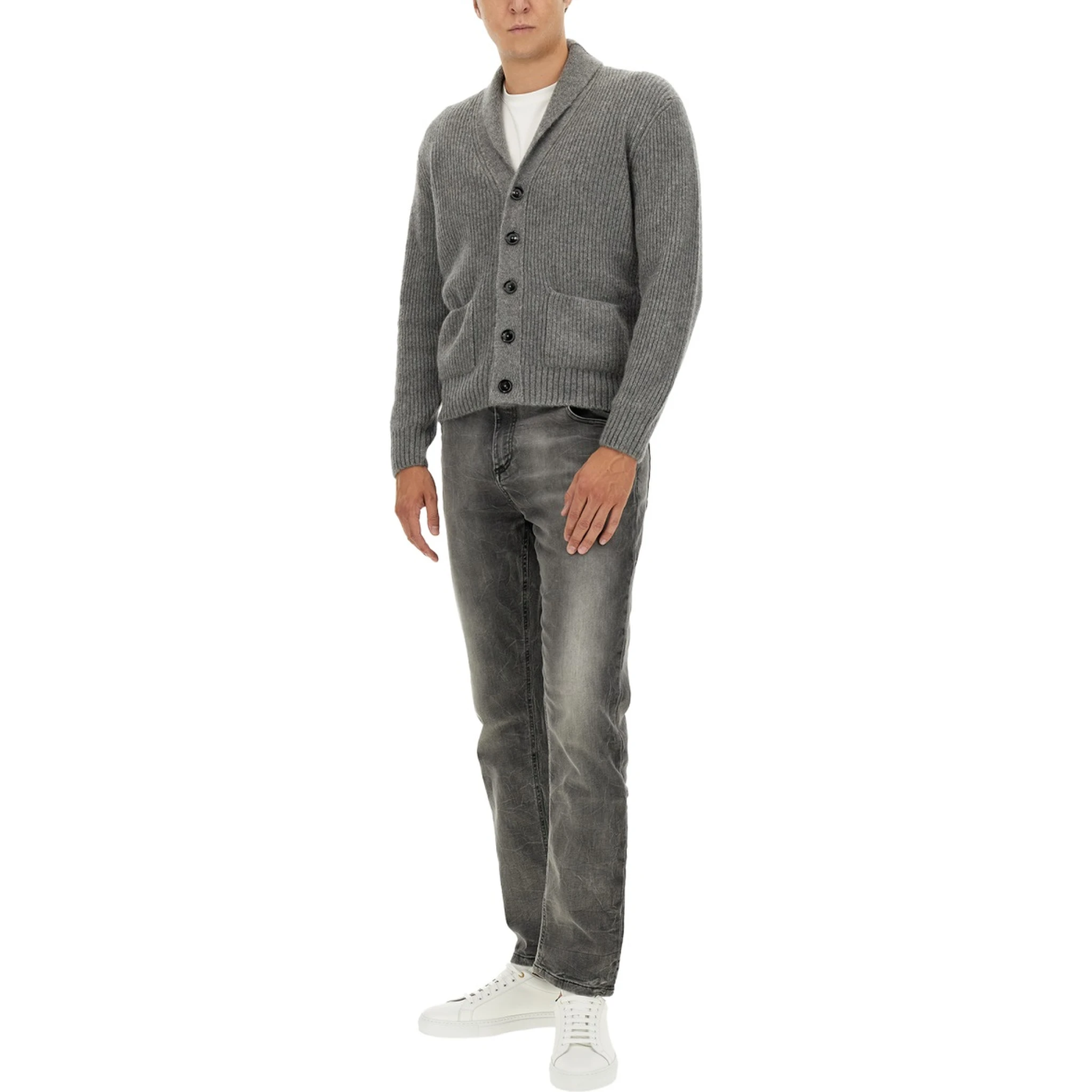 CASHMERE AND SILK CARDIGAN