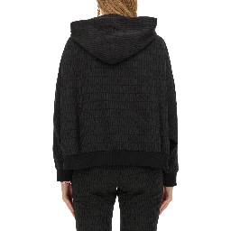 SWEATSHIRT WITH ALL OVER LOGO