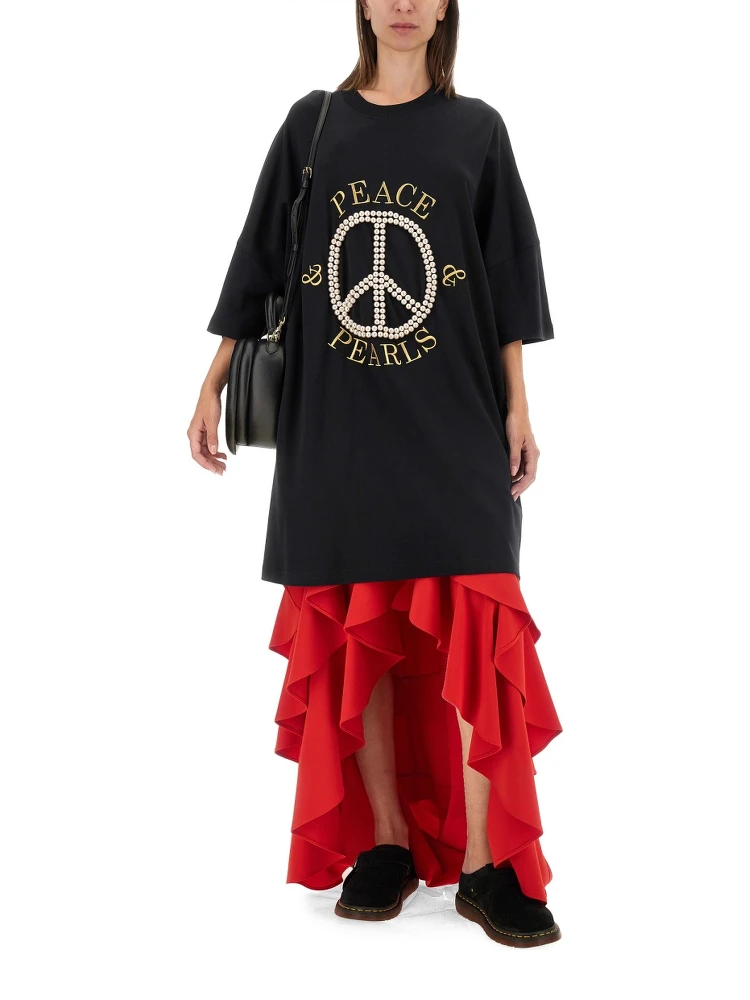 PEACE & PEARLS COTTON INTERLOCK DRESS alternative